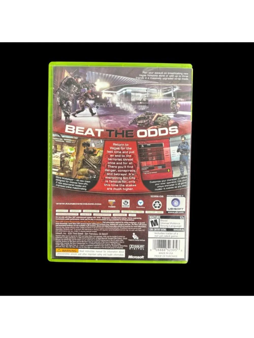 Tom Clancys Rainbow Six: Vegas 2 Xbox 360 Game With Bonus EndWar Disc Complete